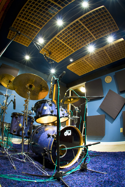 The drum room in our music studio in Westchester